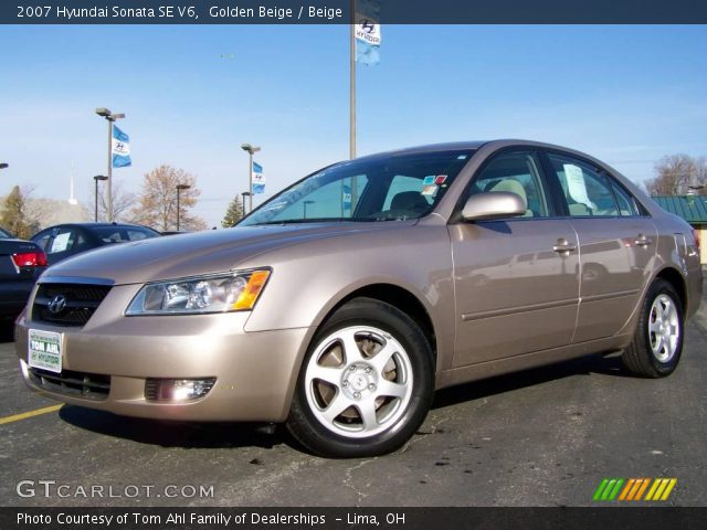 2007 Hyundai Sonata SE V6 in Golden Beige