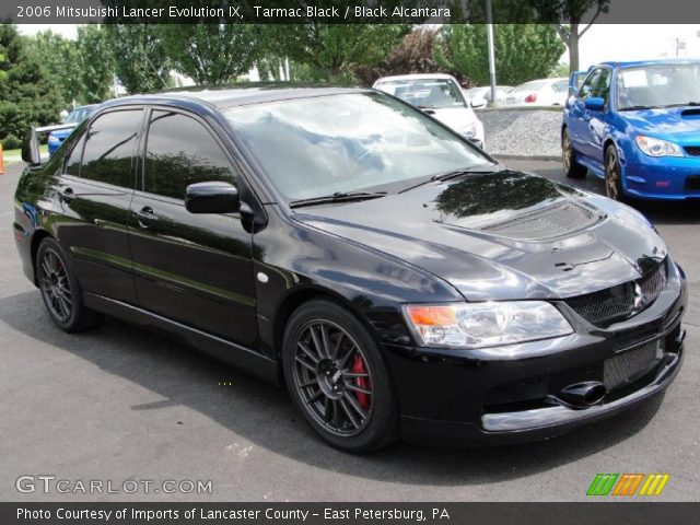 2006 Mitsubishi Lancer Evolution IX in Tarmac Black
