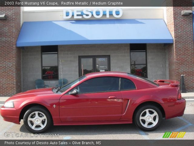 2003 Ford Mustang V6 Coupe in Redfire Metallic
