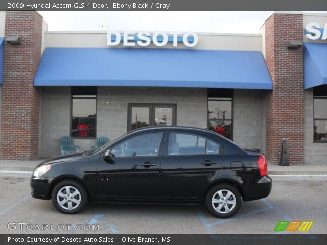 2009 Hyundai Accent GLS 4 Door in Ebony Black