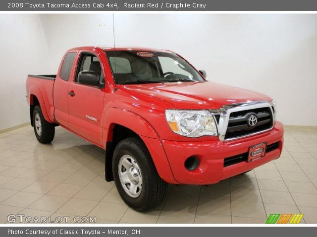 2008 Toyota Tacoma Access Cab 4x4 in Radiant Red