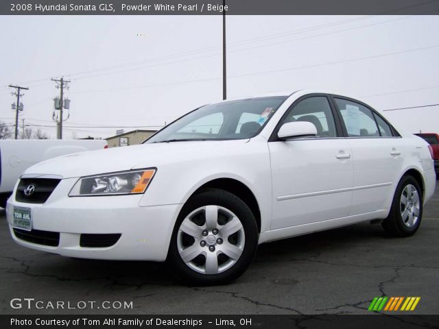 2008 Hyundai Sonata GLS in Powder White Pearl