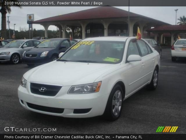 2008 Hyundai Sonata GLS V6 in Powder White Pearl