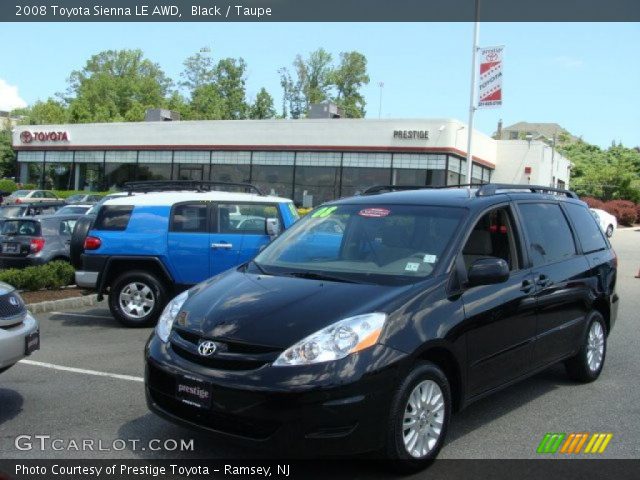 2008 Toyota Sienna LE AWD in Black