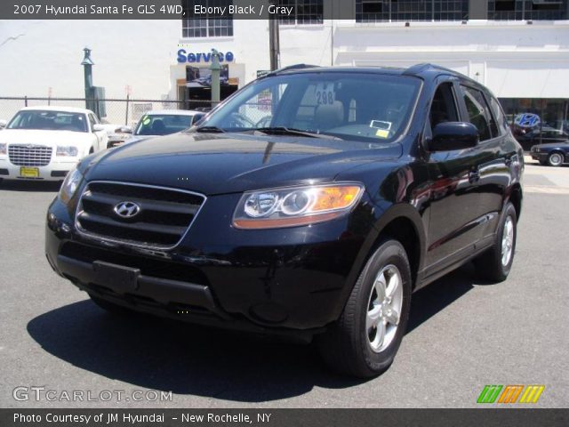 2007 Hyundai Santa Fe GLS 4WD in Ebony Black