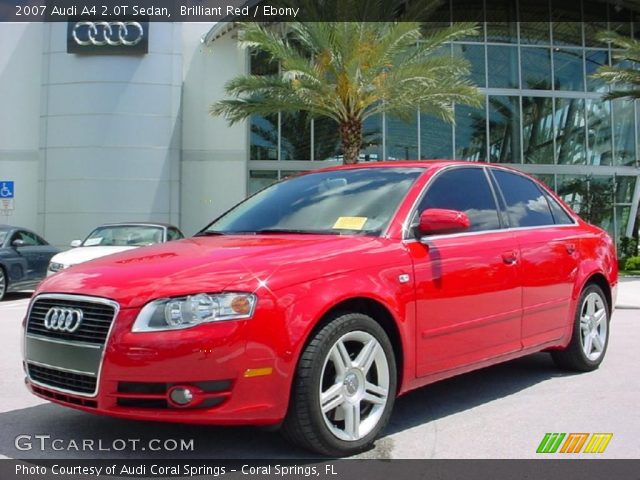 2007 Audi A4 2.0T Sedan in Brilliant Red