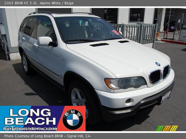2003 BMW X5 3.0i in Alpine White