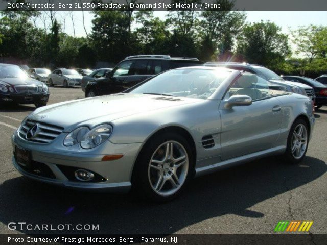 2007 Mercedes-Benz SL 550 Roadster in Diamond Silver Metallic