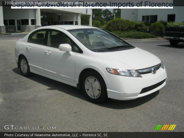 2008 Honda Civic Hybrid Sedan in Taffeta White