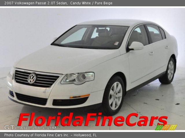 2007 Volkswagen Passat 2.0T Sedan in Candy White