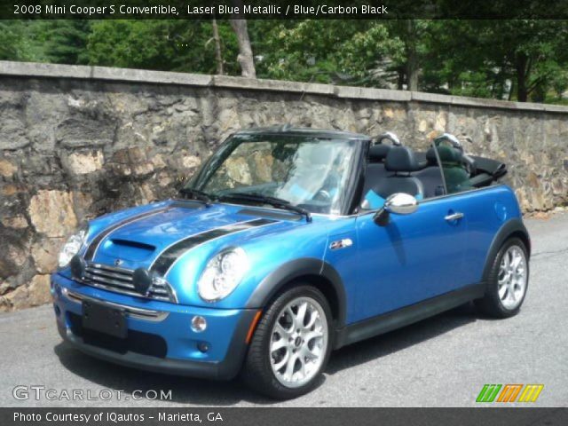 2008 Mini Cooper S Convertible in Laser Blue Metallic