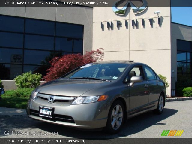 2008 Honda Civic EX-L Sedan in Galaxy Gray Metallic