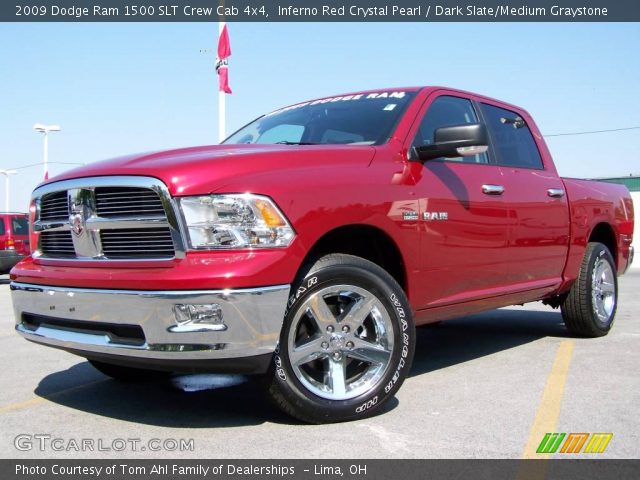 2009 Dodge Ram 1500 SLT Crew Cab 4x4 in Inferno Red Crystal Pearl