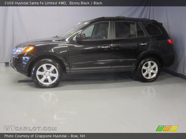 2009 Hyundai Santa Fe Limited 4WD in Ebony Black