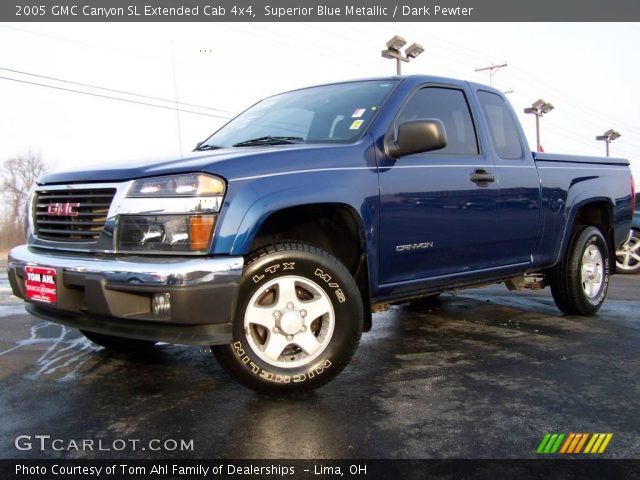 2005 GMC Canyon SL Extended Cab 4x4 in Superior Blue Metallic