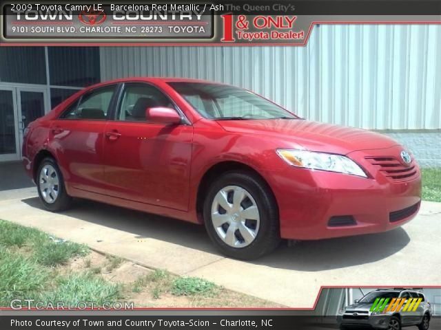 2009 Toyota Camry LE in Barcelona Red Metallic