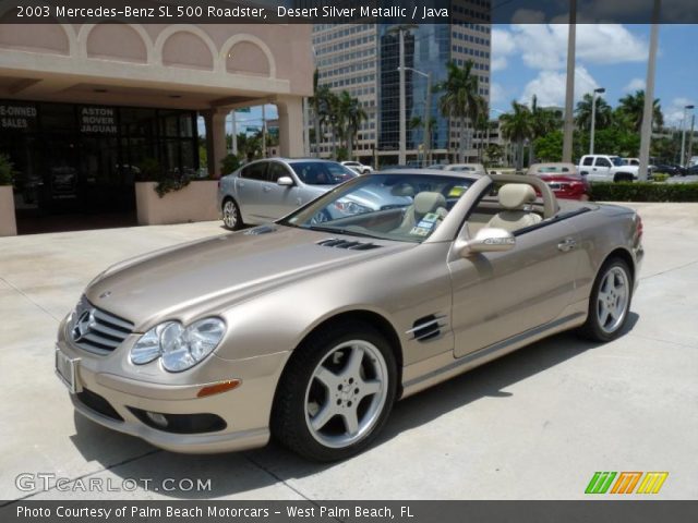 2003 Mercedes-Benz SL 500 Roadster in Desert Silver Metallic