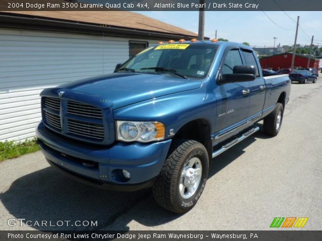 2004 Dodge Ram 3500 Laramie Quad Cab 4x4 in Atlantic Blue Pearl