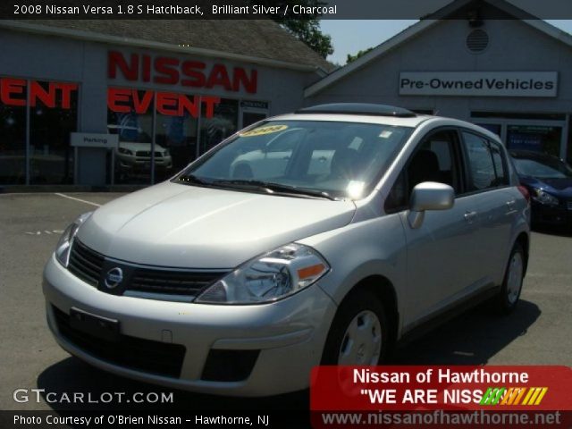 2008 Nissan Versa 1.8 S Hatchback in Brilliant Silver