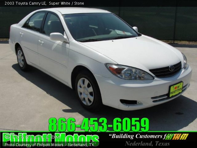 2003 Toyota Camry LE in Super White