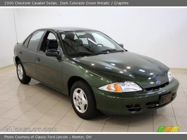 2000 Chevrolet Cavalier Sedan in Dark Colorado Green Metallic