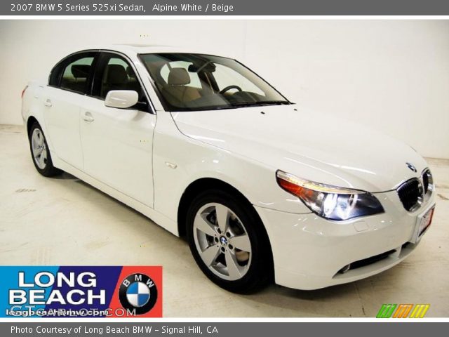 2007 BMW 5 Series 525xi Sedan in Alpine White