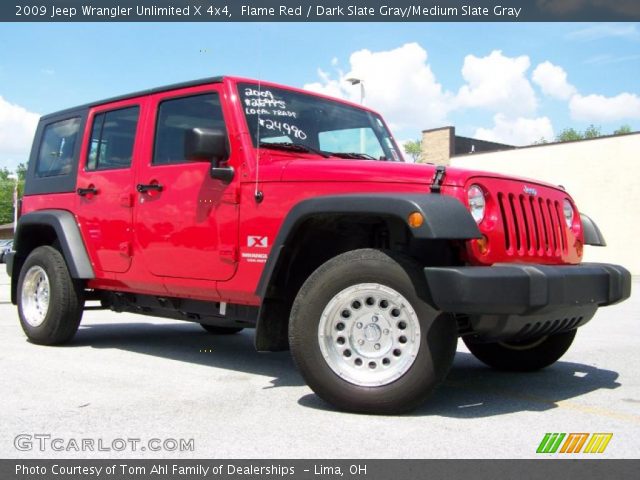 2009 Jeep Wrangler Unlimited X 4x4 in Flame Red