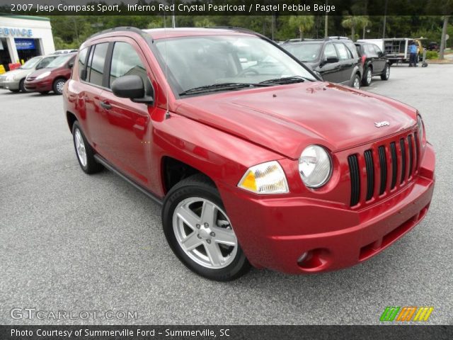 2007 Jeep Compass Sport in Inferno Red Crystal Pearlcoat