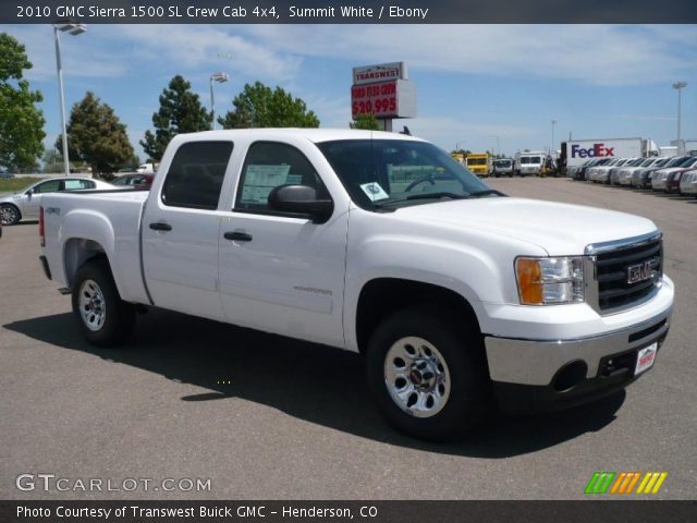 2010 GMC Sierra 1500 SL Crew Cab 4x4 in Summit White