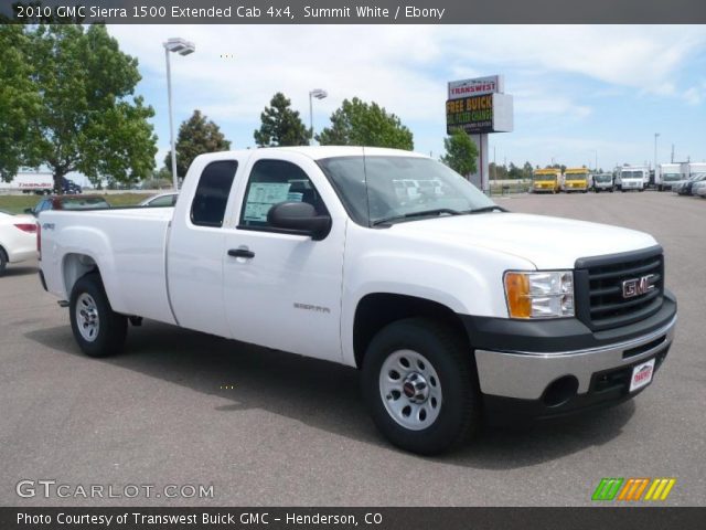 2010 GMC Sierra 1500 Extended Cab 4x4 in Summit White