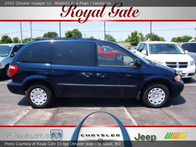 2003 Chrysler Voyager LX in Midnight Blue Pearl