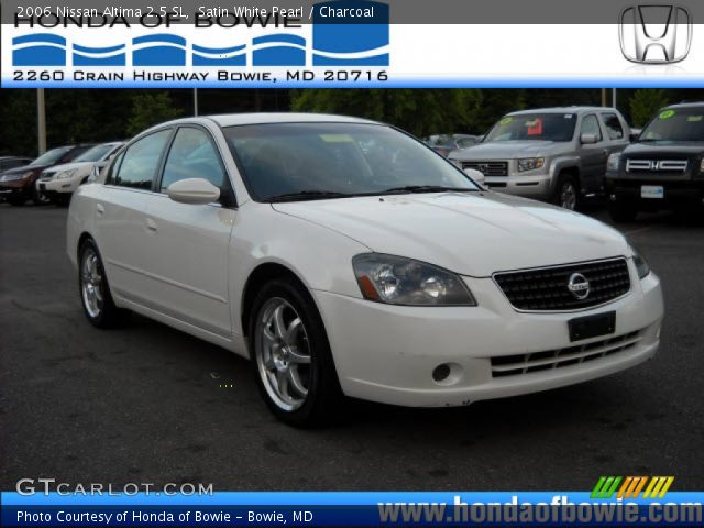 2006 Nissan Altima 2.5 SL in Satin White Pearl