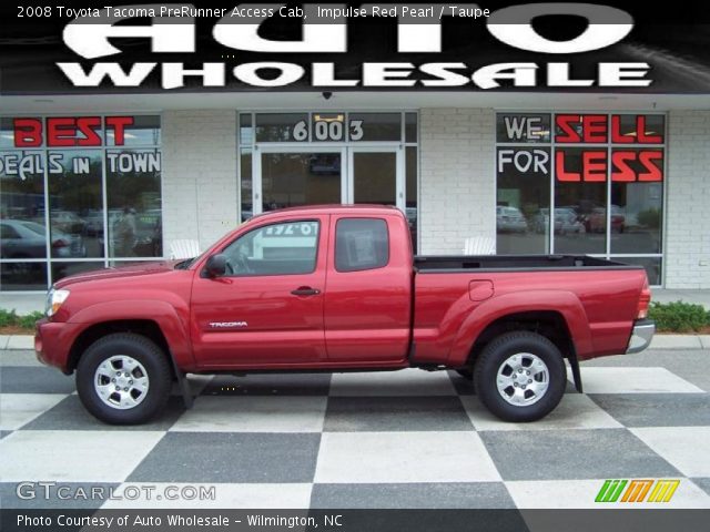 2008 Toyota Tacoma PreRunner Access Cab in Impulse Red Pearl