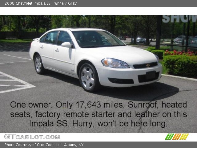 2008 Chevrolet Impala SS in White