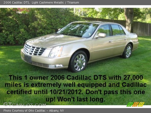 2006 Cadillac DTS  in Light Cashmere Metallic