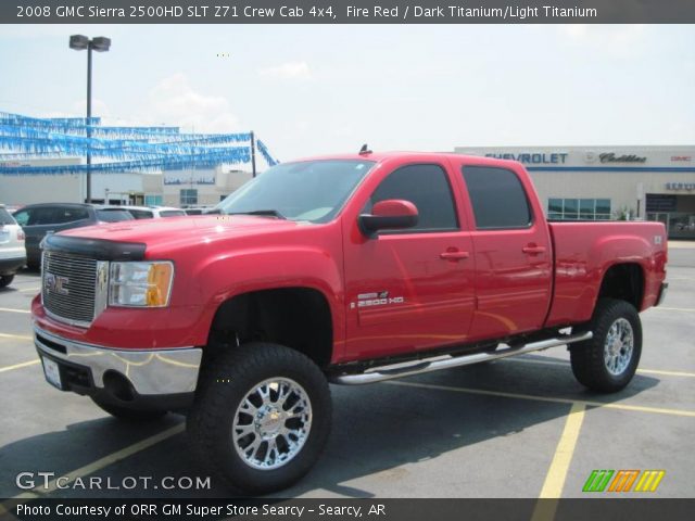 2008 GMC Sierra 2500HD SLT Z71 Crew Cab 4x4 in Fire Red