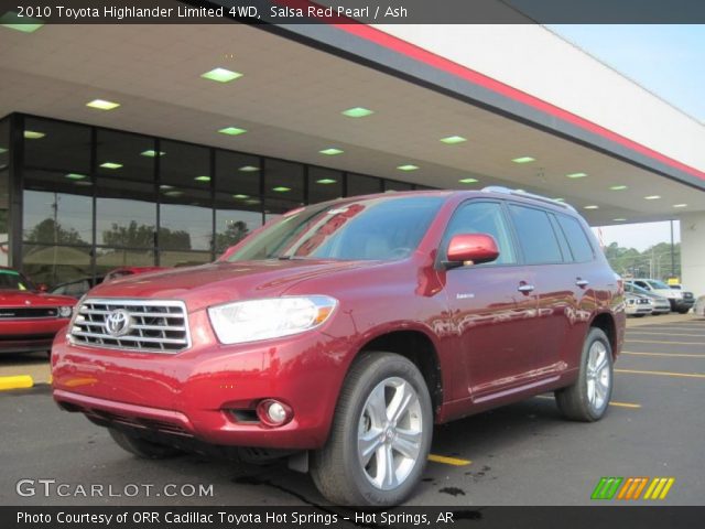 2010 Toyota Highlander Limited 4WD in Salsa Red Pearl
