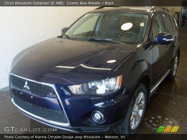 2010 Mitsubishi Outlander SE 4WD in Cosmic Blue Metallic