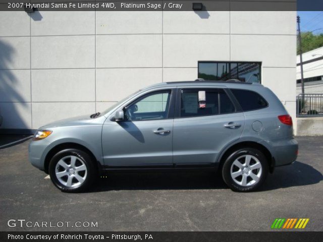2007 Hyundai Santa Fe Limited 4WD in Platinum Sage