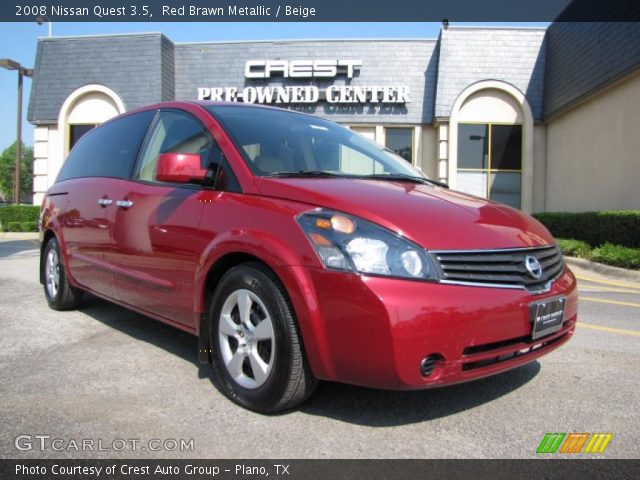 2008 Nissan Quest 3.5 in Red Brawn Metallic