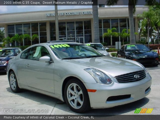 2003 Infiniti G 35 Coupe in Desert Platinum Metallic