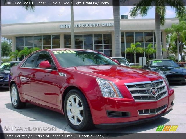 2008 Cadillac CTS Sedan in Crystal Red