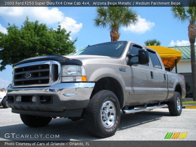 2003 Ford F250 Super Duty FX4 Crew Cab 4x4 in Arizona Beige Metallic