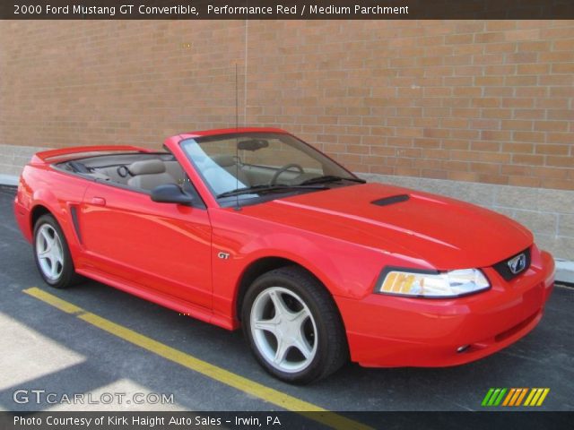2000 Ford Mustang GT Convertible in Performance Red