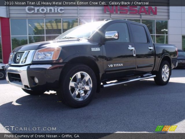 2010 Nissan Titan LE Heavy Metal Chrome Edition Crew Cab in Galaxy Black