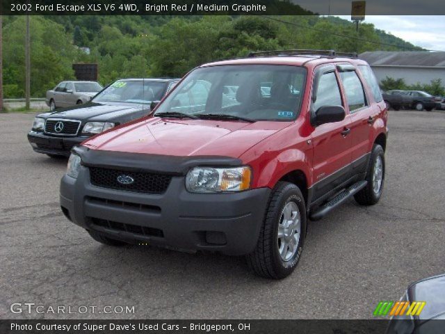 2002 Ford Escape XLS V6 4WD in Bright Red