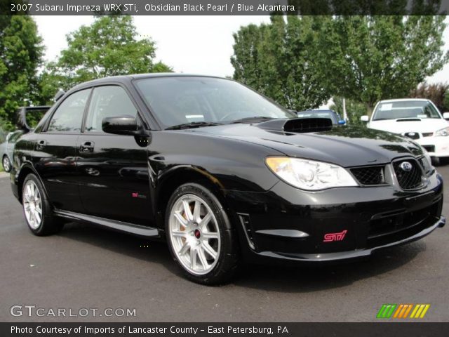 2007 Subaru Impreza WRX STi in Obsidian Black Pearl