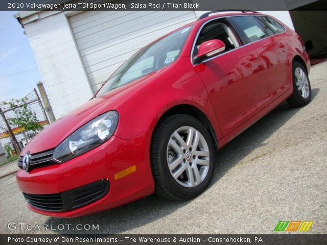 2010 Volkswagen Jetta TDI SportWagen in Salsa Red