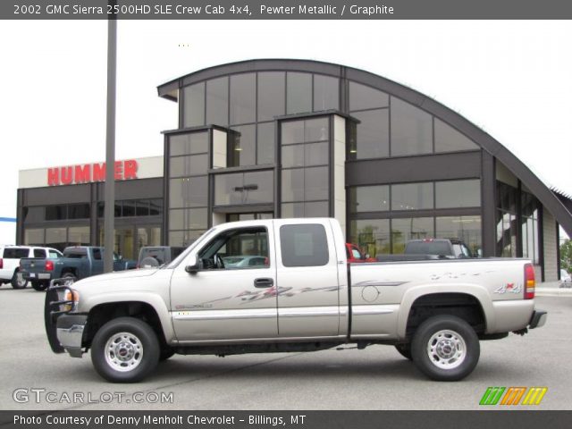 2002 GMC Sierra 2500HD SLE Crew Cab 4x4 in Pewter Metallic