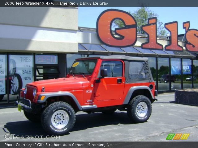 2006 Jeep Wrangler X 4x4 in Flame Red